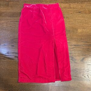 Elegant pink Velvet holiday skirt